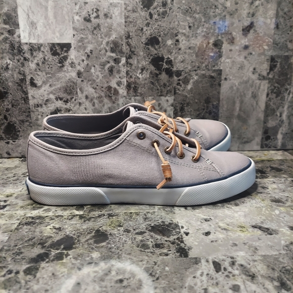 Sperry Top-Sider Women's Pier View Sneakers Canvas Grey STS95729 Sz. 8.5 M. - Picture 3 of 7